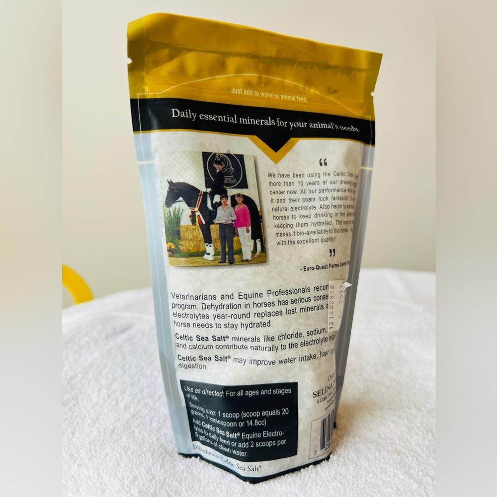 Celtic Sea Salt Selina Naturally Crumbled Horse Electrolytes, 1 lb. - Picture 3 of 6